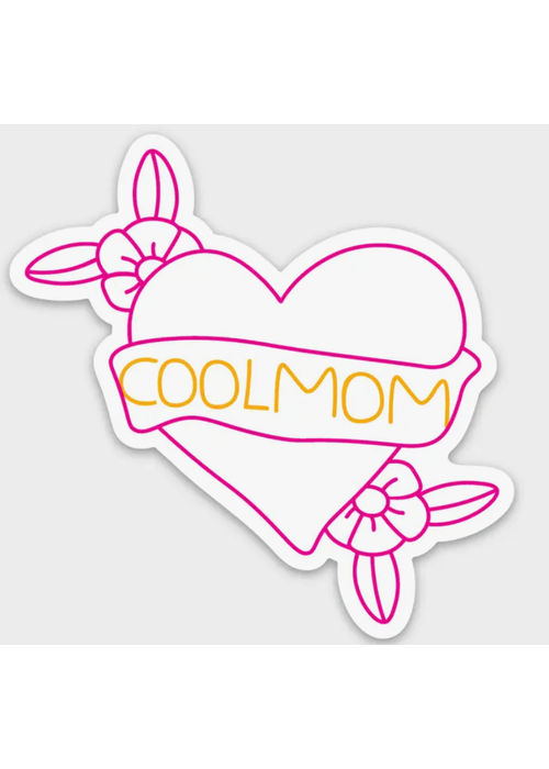 Cool Mom Heart Sticker