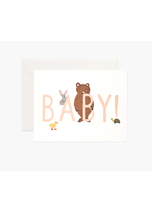 Baby! Peach Greeting Card