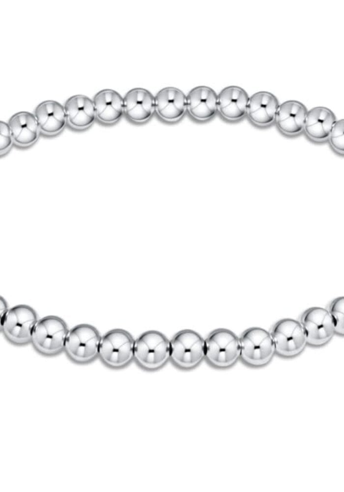 Extends Classic Sterling Silver Bead Bracelet