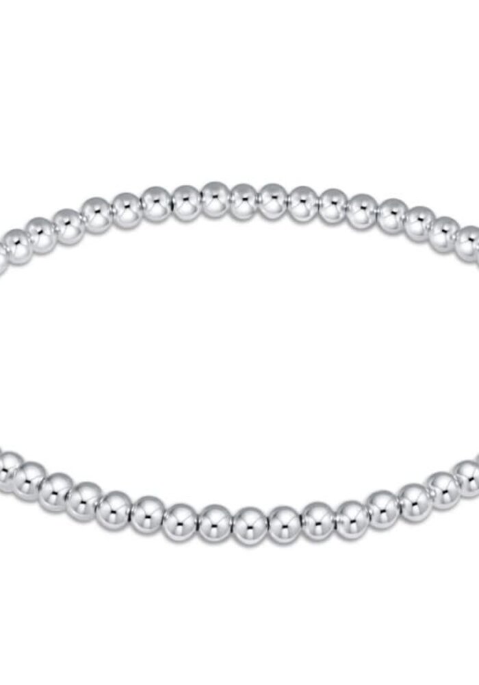 Extends Classic Sterling Silver Bead Bracelet