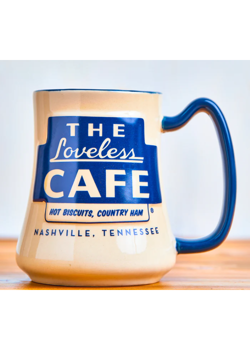 Blue + Cream Loveless Cafe Mug