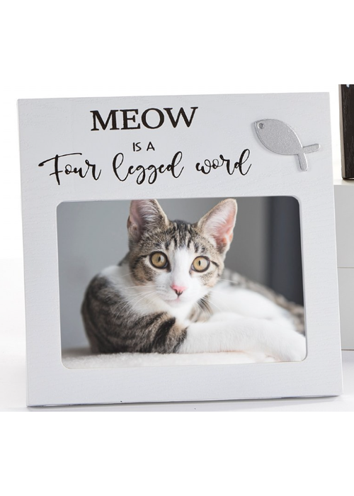 Meow is a Four Legged Word Photo Frame