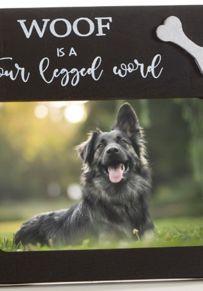 Woof is a Four Legged Word Photo Frame
