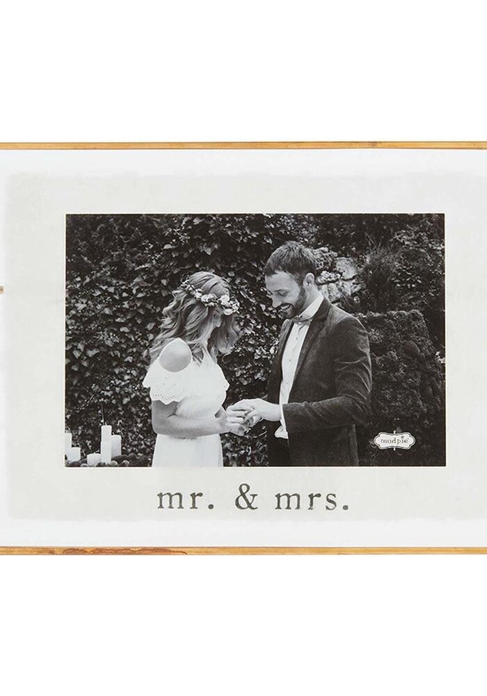 Small Mr & Mrs Glass Frame