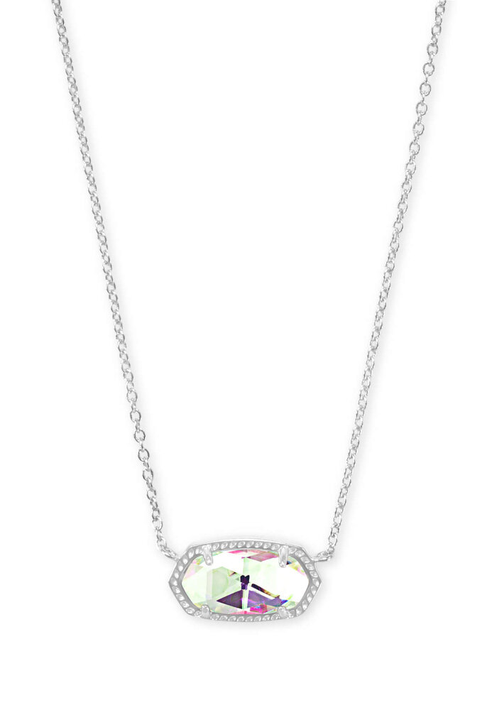 The Elisa Pendant Necklace in Dichroic Glass