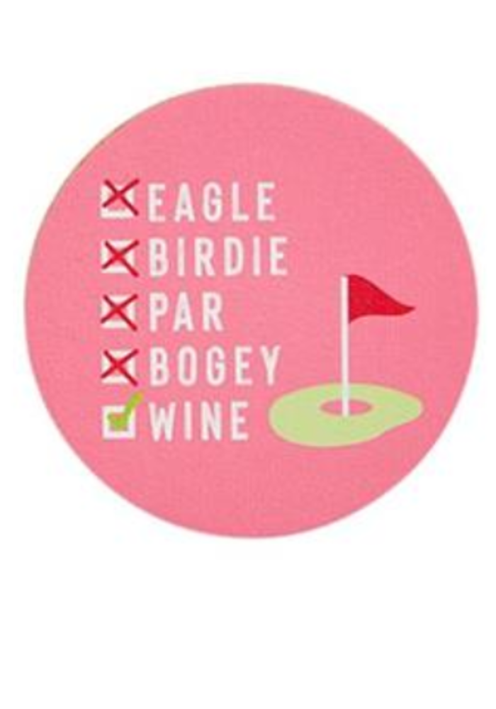 Golf Themed Cork Coaster
