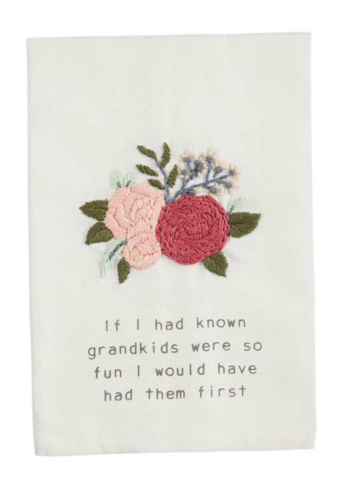 If I Had Known Grandkids Tea Towel