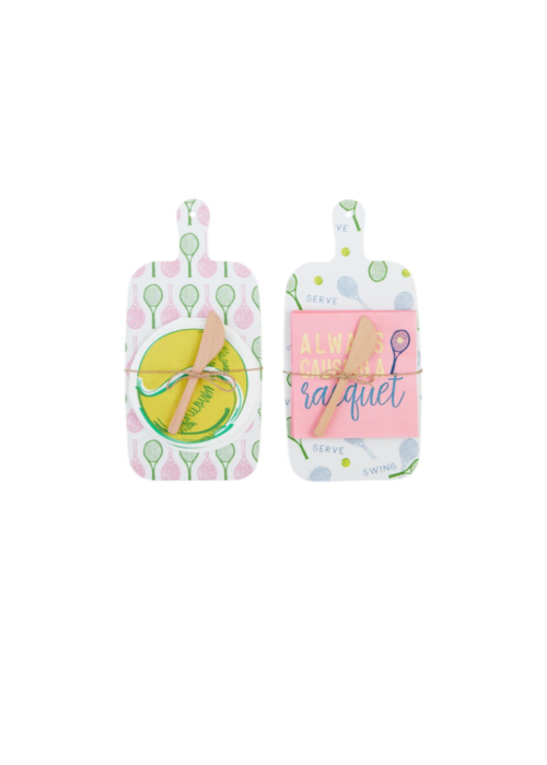 Mudpie Tennis Melamine Board + Napkins Set