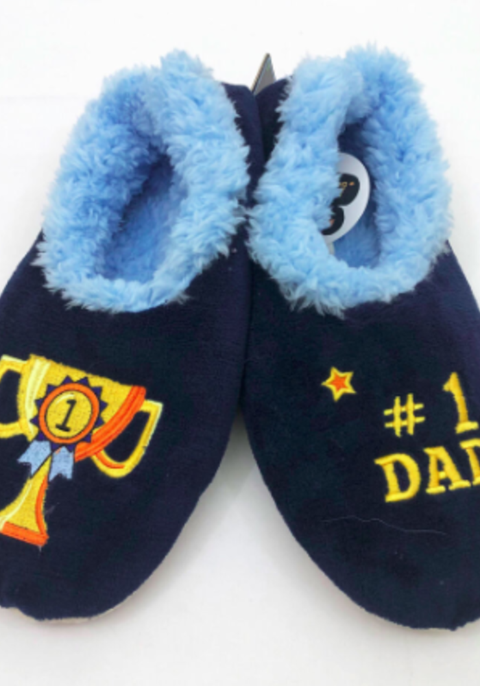 #1 Dad Snoozies Slippers
