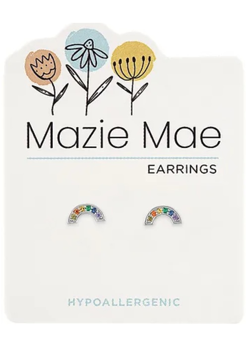 Mazie Mae Silver Rainbow Earrings