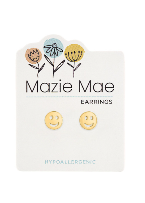 Mazie Mae Smiley Face Earrings