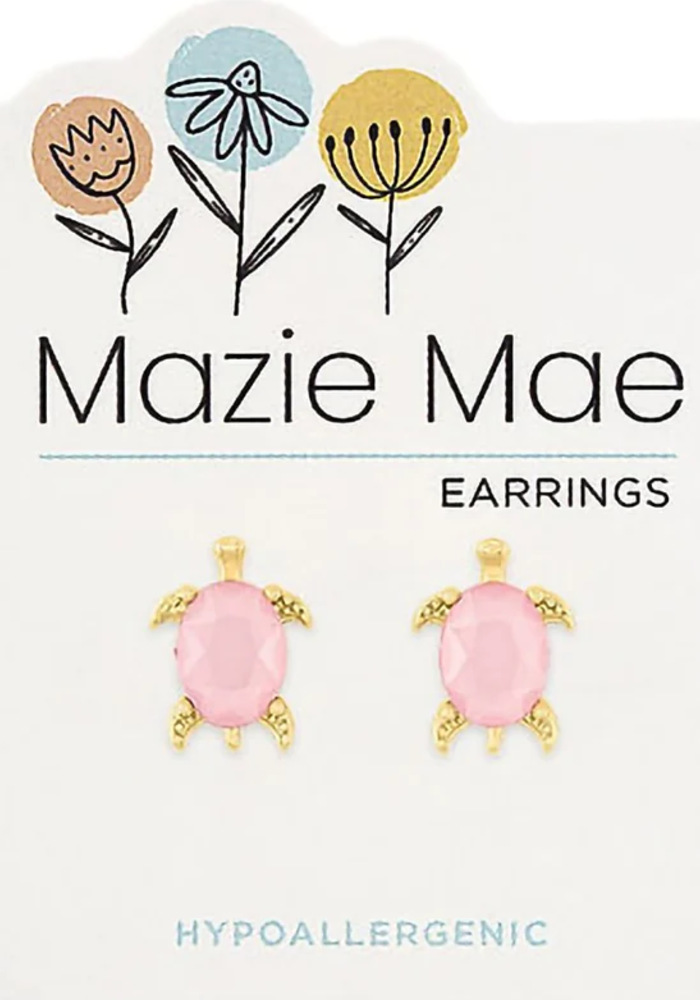 Mazie Mae Rosewater Turtle Earrings