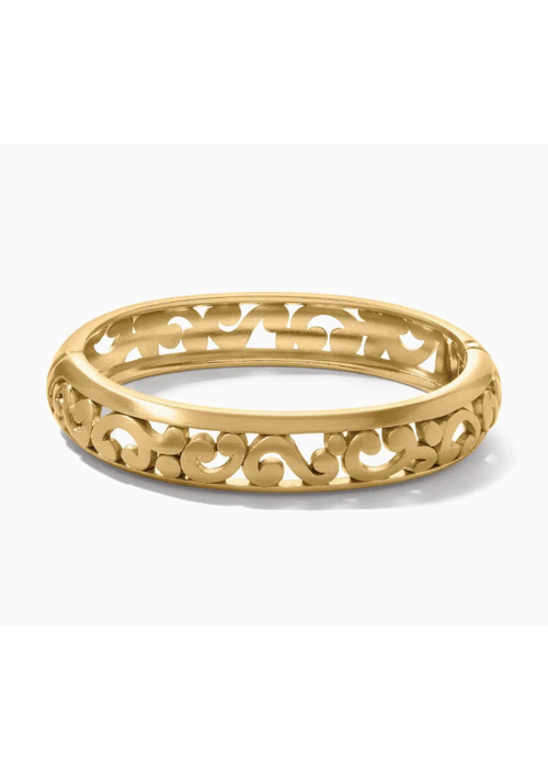 Brighton Contempo Medium Hinged Gold Bangle