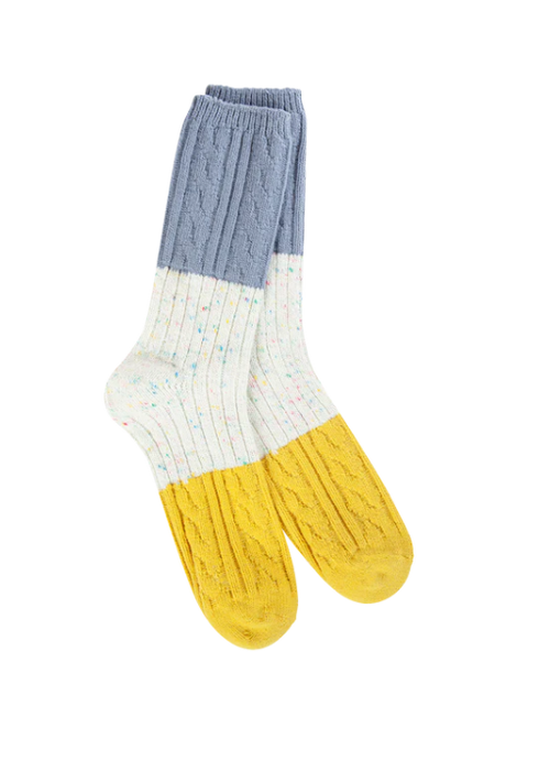 World's Softest Socks Worlds Softest Socks Weekend Confetti Cable Crew Sock