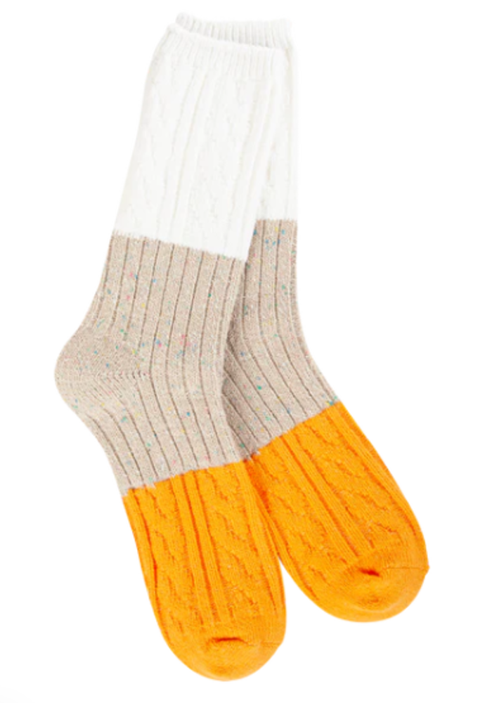 Worlds Softest Socks Weekend Confetti Cable Crew Sock