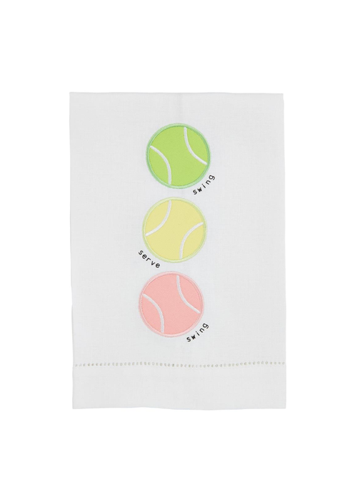 Tennis Ball Trio Tea Towel