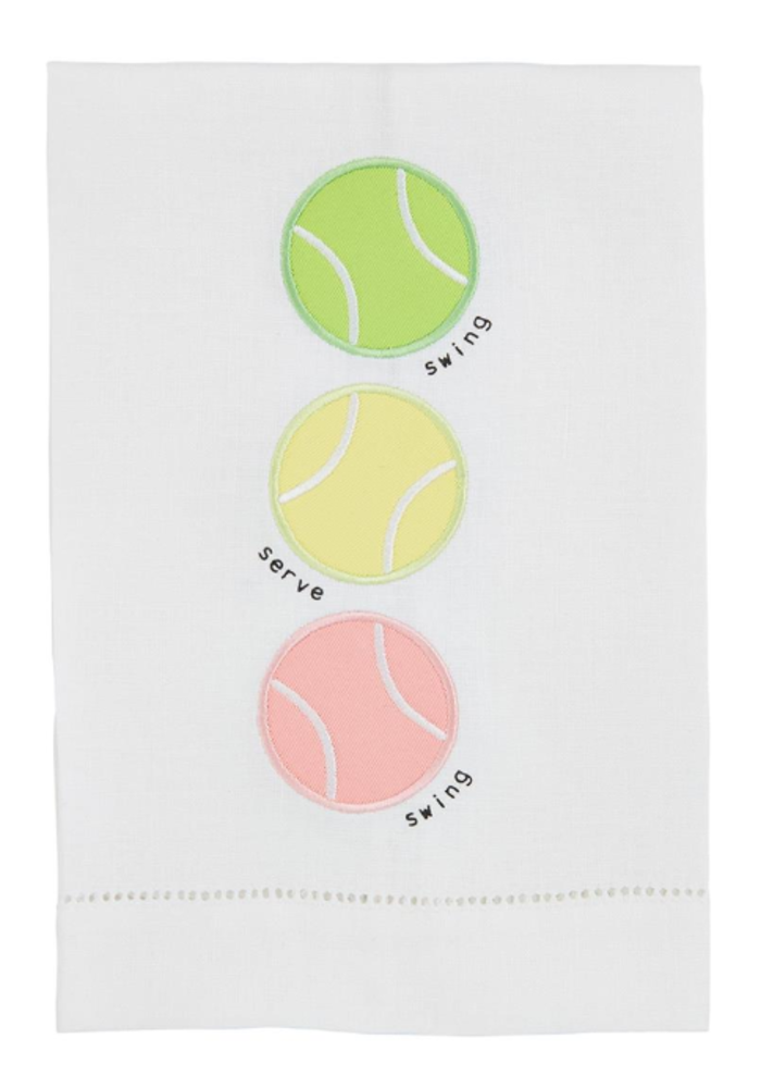 Tennis Ball Trio Tea Towel