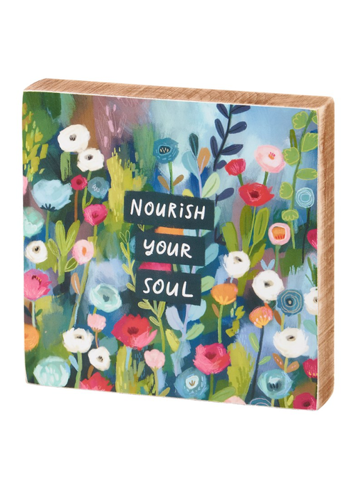 Nourish Your Soul Block Sign