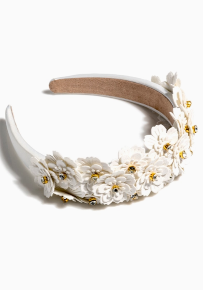 Ivory Flower Embellished Headband