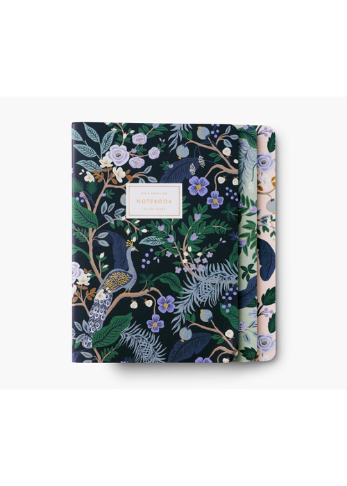 Peacock Notebooks Set of 3