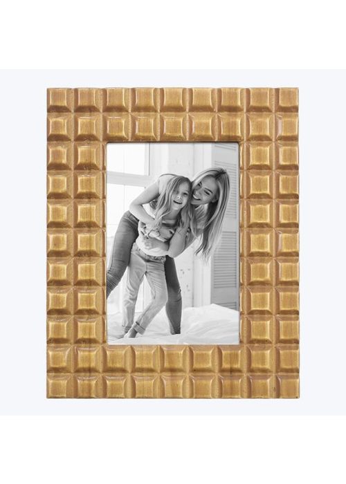 Waffled Wood Photo Frame