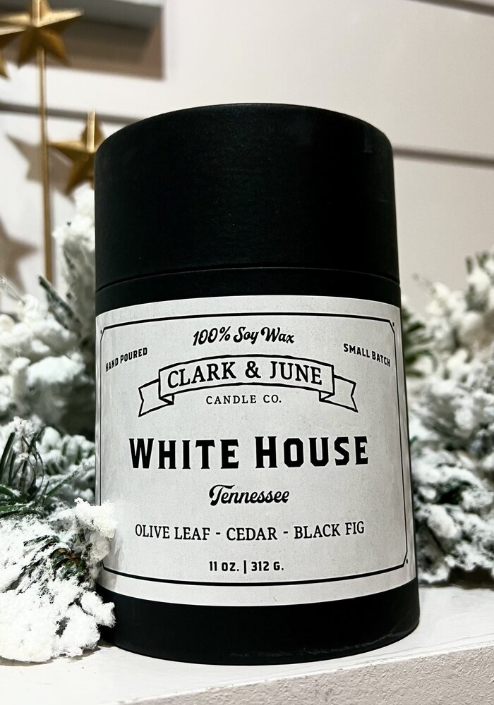 White House Candle | Olive Leaf - Cedar- Black Fig