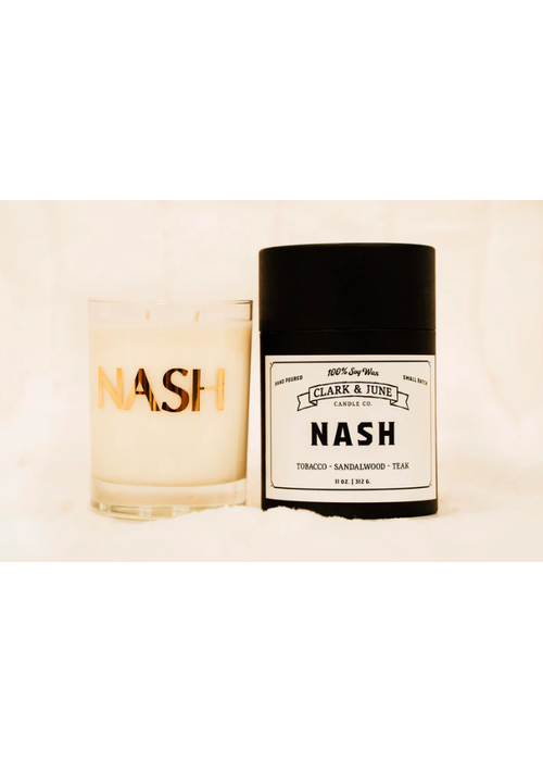 Clark & June Candle Co. NASH Candle | Tobacco - Sandalwood - Teak