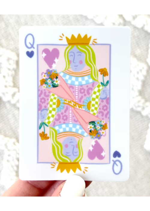Queen Card Sticker