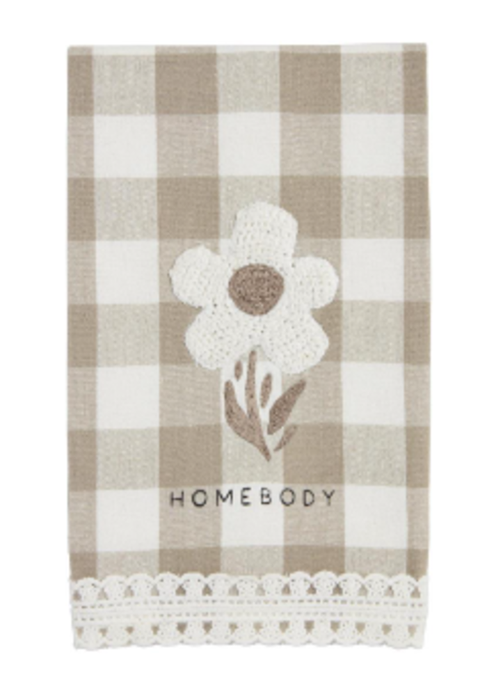 Homebody Flower Crochet Tea Towel