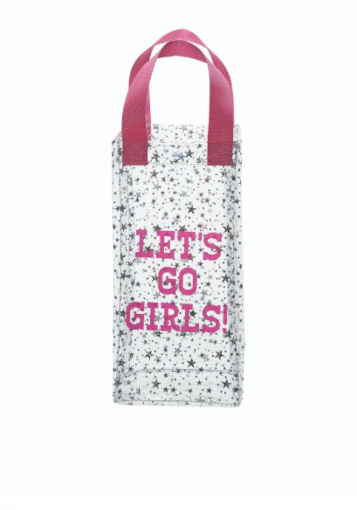 Let’s Go Girls Star Clear Wine Bag