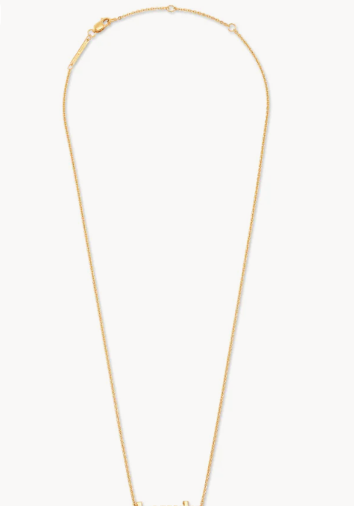 The Howdy Pendant Necklace in 18k Yellow Gold Vermeil