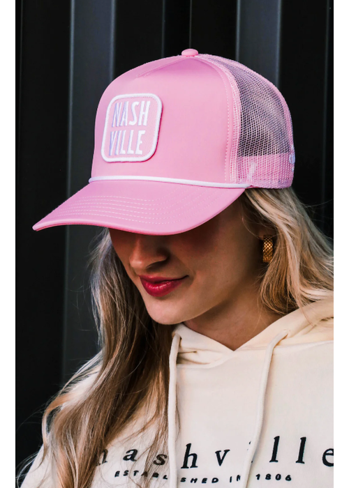The NASH Two Boots Trucker Hat | Pink