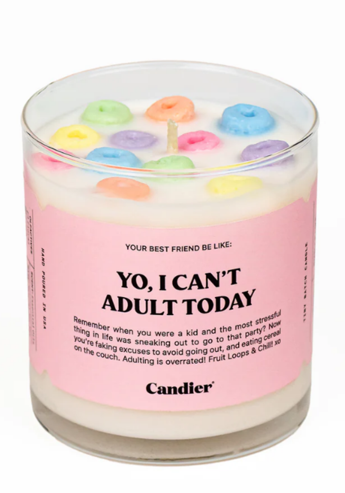 Yo Can't Adult Cereal Candle
