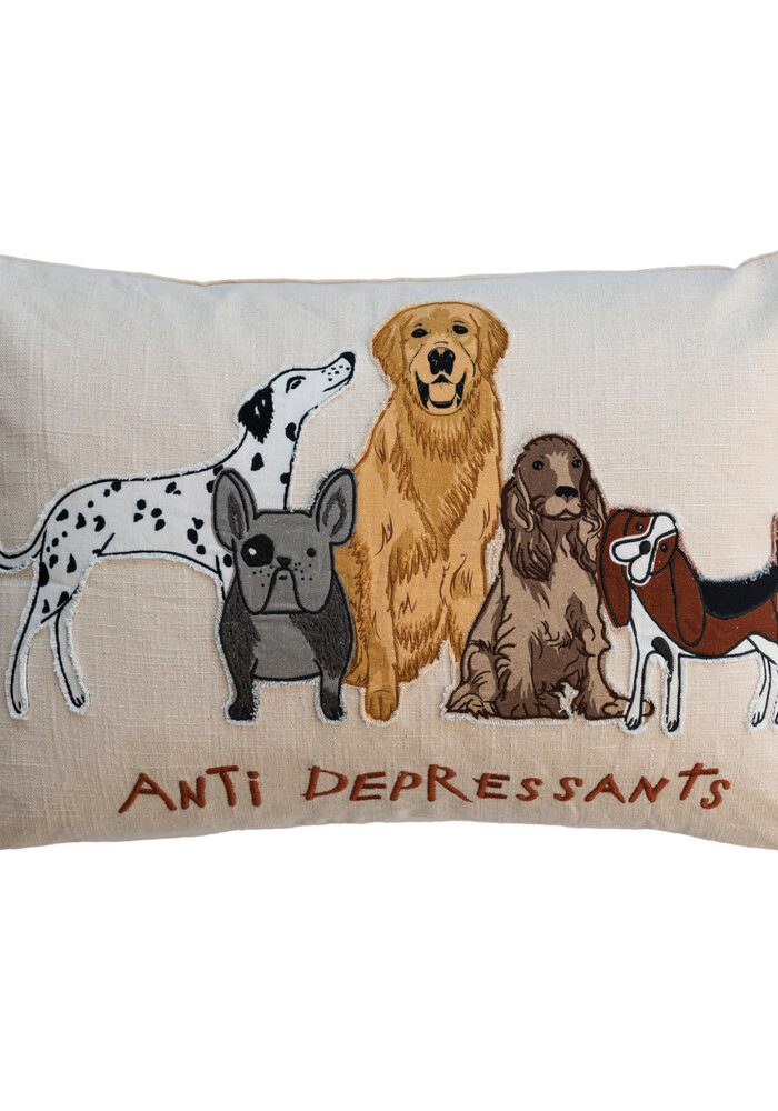 Anti Depressant Dog Lumbar Pillow | 16x24