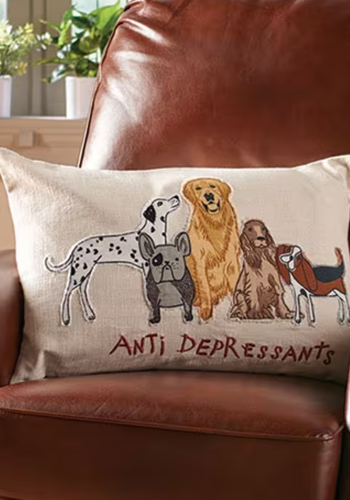 Anti Depressant Dog Lumbar Pillow | 16x24