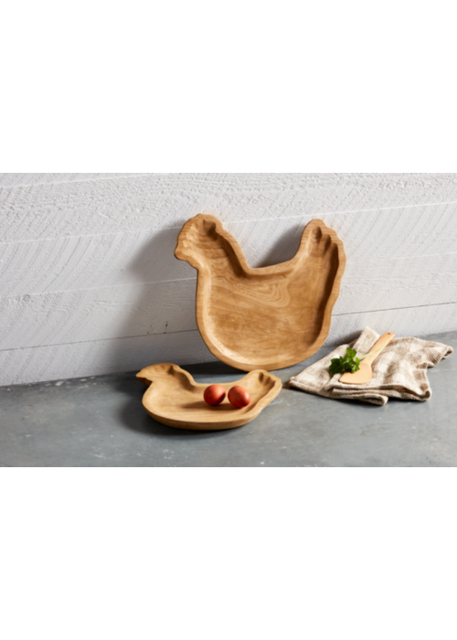 Paulownia Wood Chicken Serving Tray