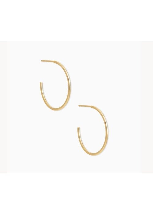 Kendra Scott The Keeley 25mm Small Hoop Earrings in 18k Gold Vermeil
