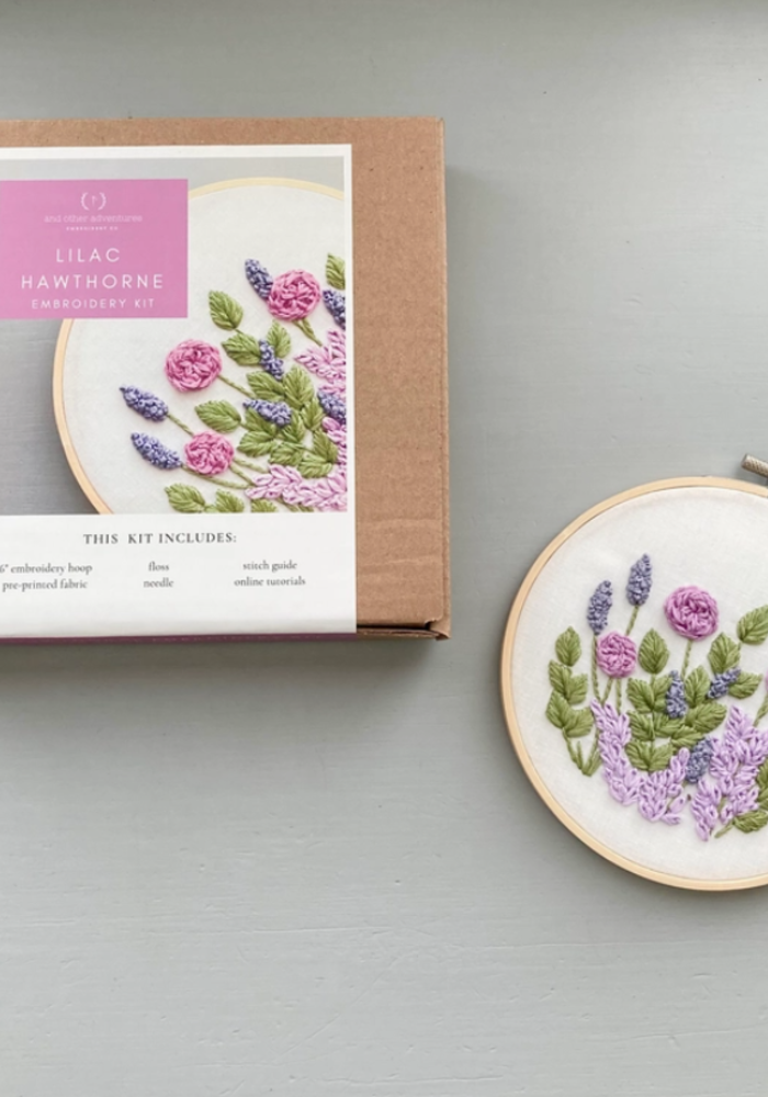 Hawthorne in Lilac Intermediate Embroidery Kit