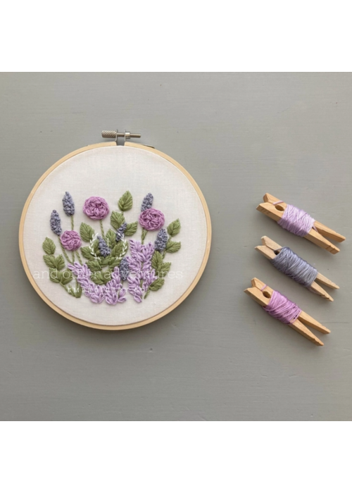 Hawthorne in Lilac Intermediate Embroidery Kit