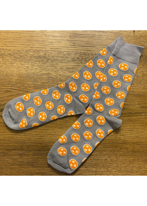 Tennessee Tri-Star Socks | Dark Grey + Orange
