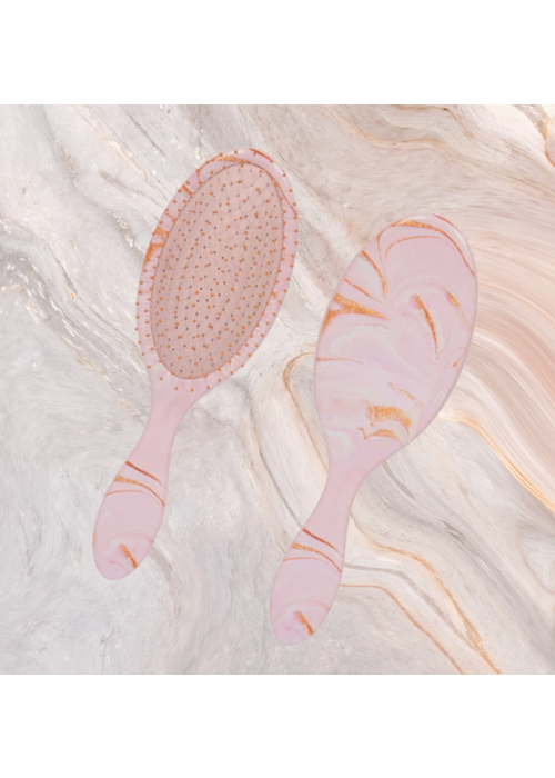 Pink Pastel Marble Wet-n-Dry Detangling Brush