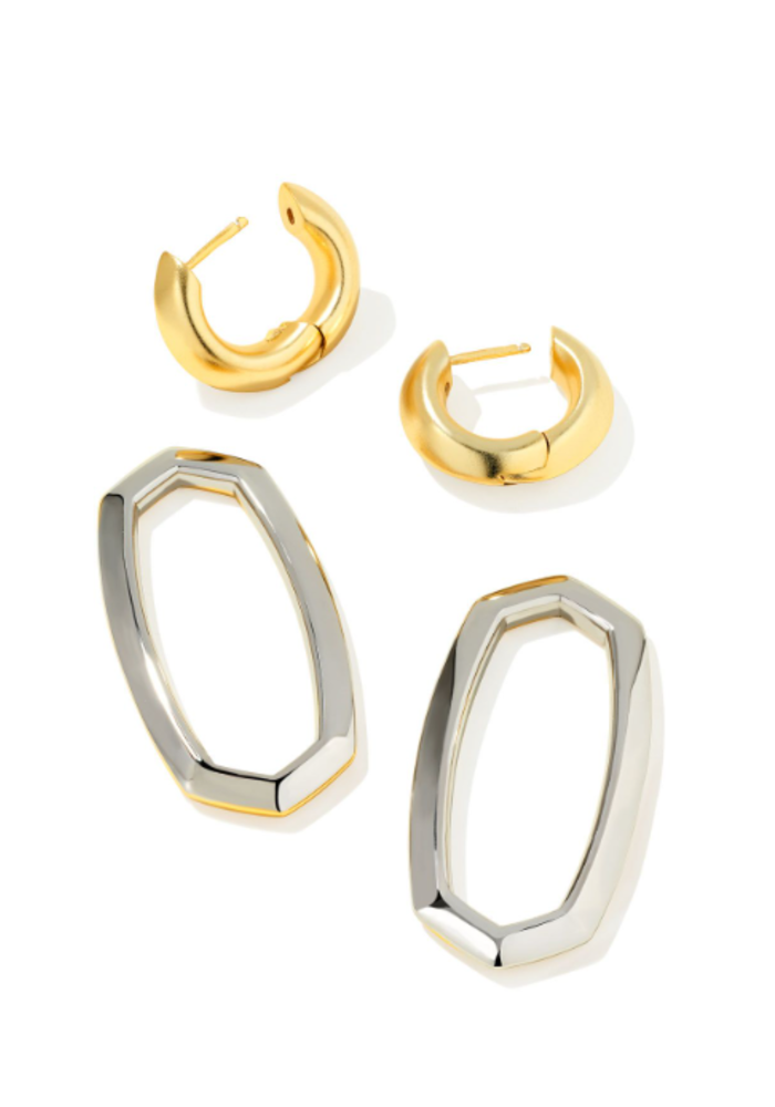 The Danielle Link Earring in Mixed Metal