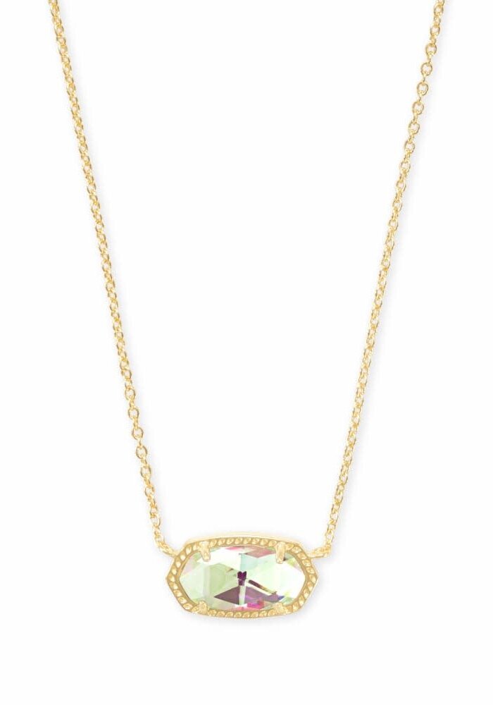 The Elisa Pendant Necklace in Dichroic Glass