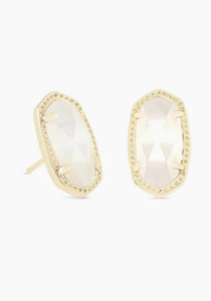 The Ellie Earring in Ivory Mother of Pearl