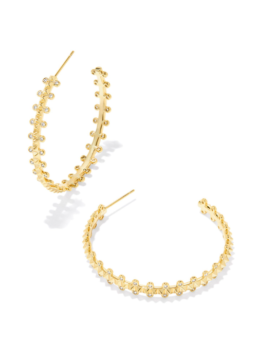 Kendra Scott The Jada Hoop Earring in White Crystal