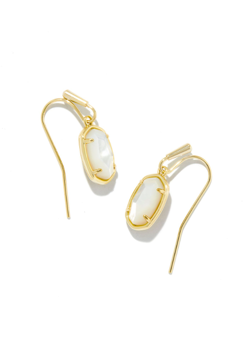 Kendra Scott The Grayson Gold Drop Earring in Ivory Mother of Pearl