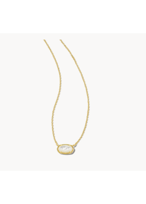 Kendra Scott The Grayson Gold Pendant Necklace in Ivory Mother of Pearl