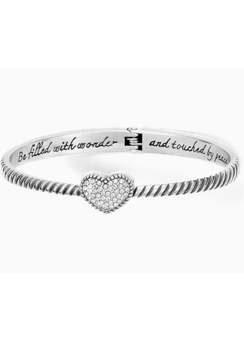 Brighton Celestia Heart Hinged Bangle