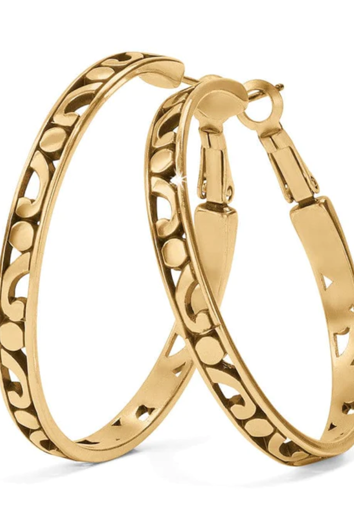 Contempo Gold Hoop Earrings