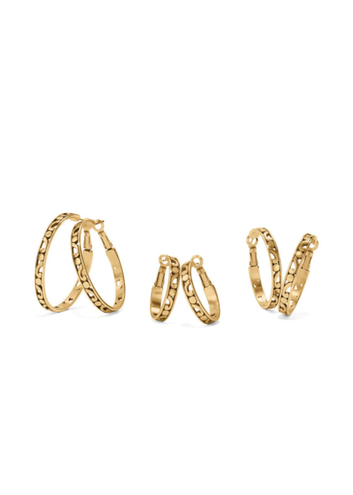 Brighton Contempo Gold Hoop Earrings